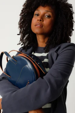 SKFK BOLSO RODO AZUL MARINO Online
