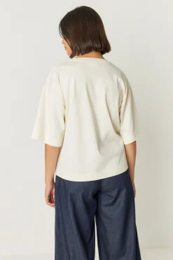 SKFK CAMISETA LARIZ-GOTS CREMA Clearance