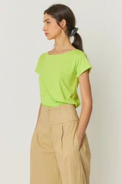 SKFK CAMISETA ZUNTZ-3-GOTS VERDE ÁCIDO Outlet