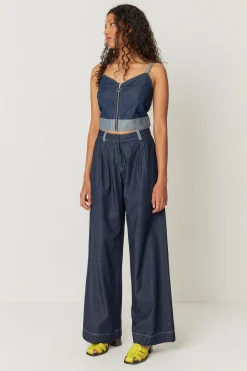 SKFK PANTALÓN ALMIKE-GOTS VAQUERO CRUDO Clearance