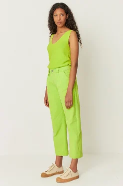 SKFK PANTALÓN AMATA VERDE ÁCIDO Outlet