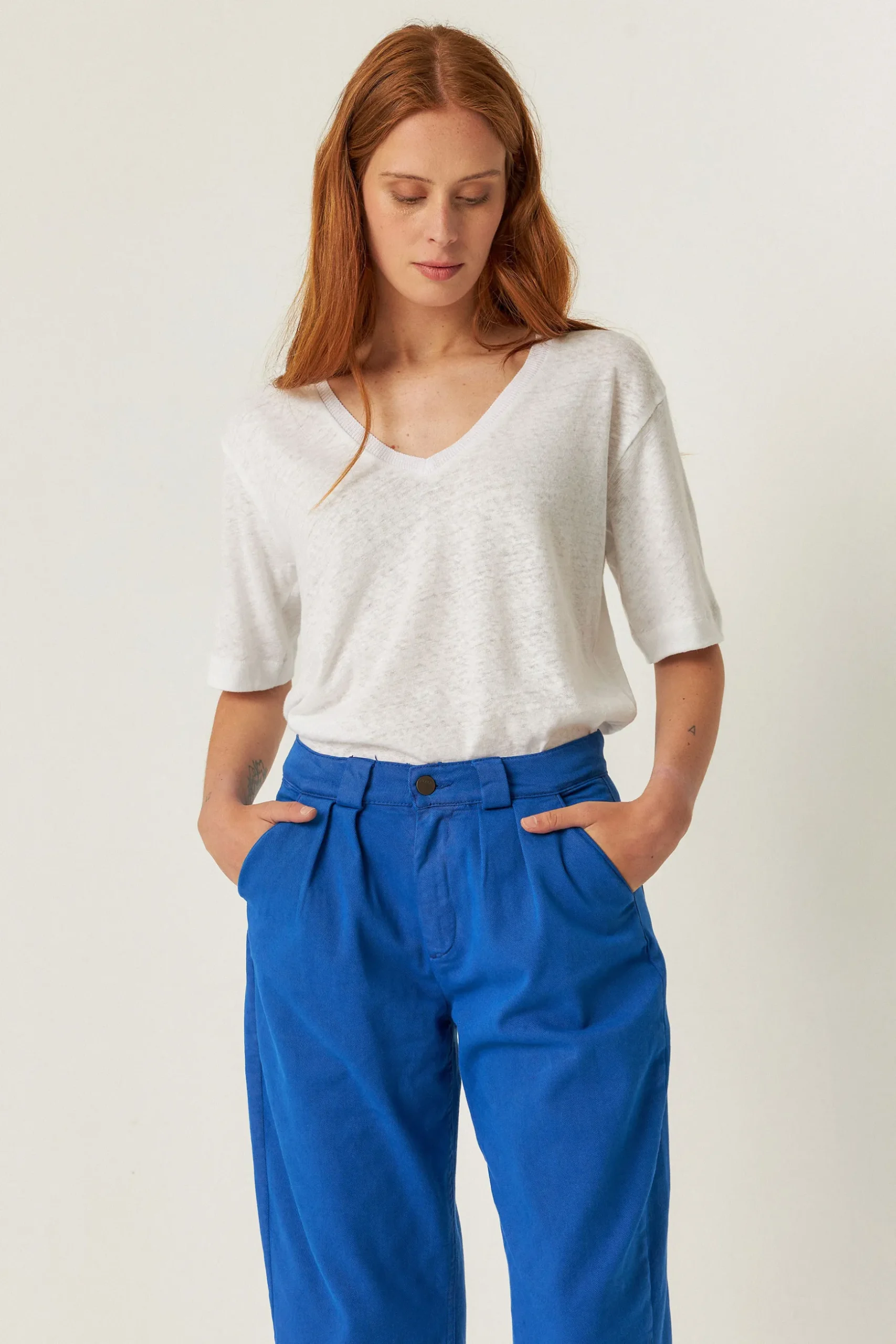SKFK PANTALÓN AMATA AZUL ÍNDIGO Best
