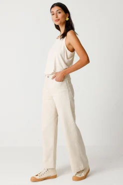 SKFK PANTALÓN ANE CREMA Fashion
