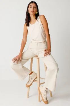 SKFK PANTALÓN ANE CREMA Fashion