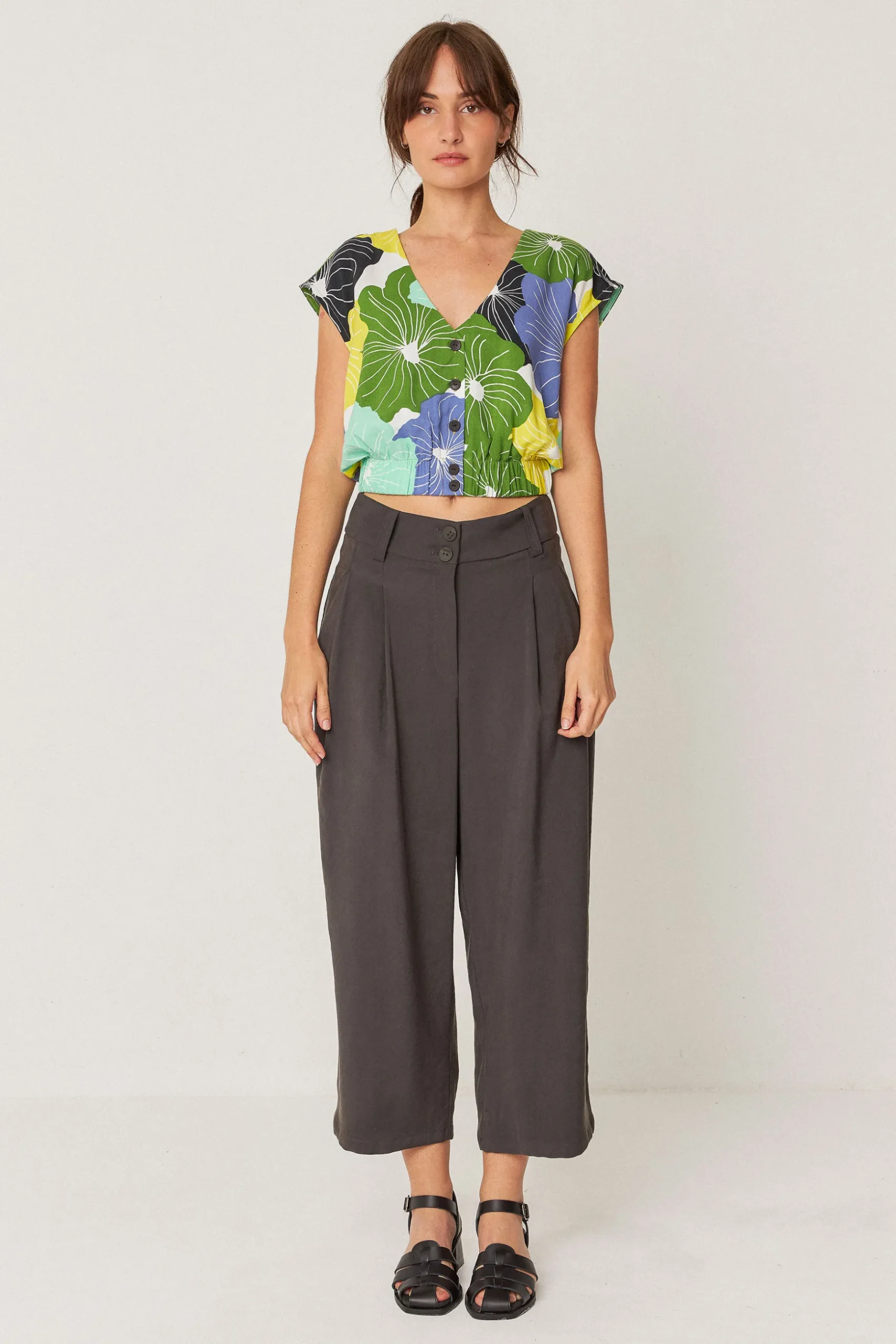SKFK PANTALÓN ESTI CAQUI OSCURO Clearance