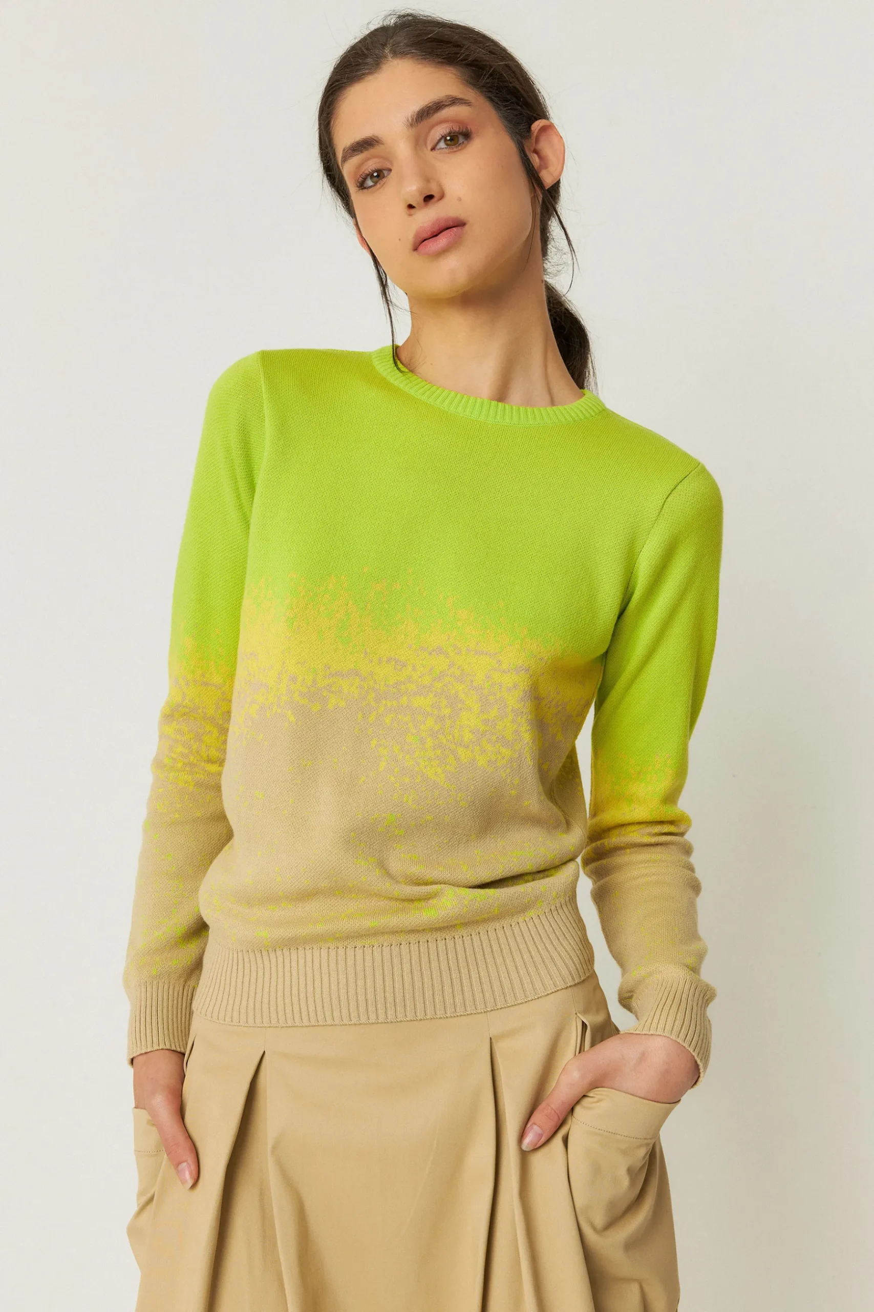 SKFK SUÉTER IRADI-GOTS VERDE ÁCIDO Outlet