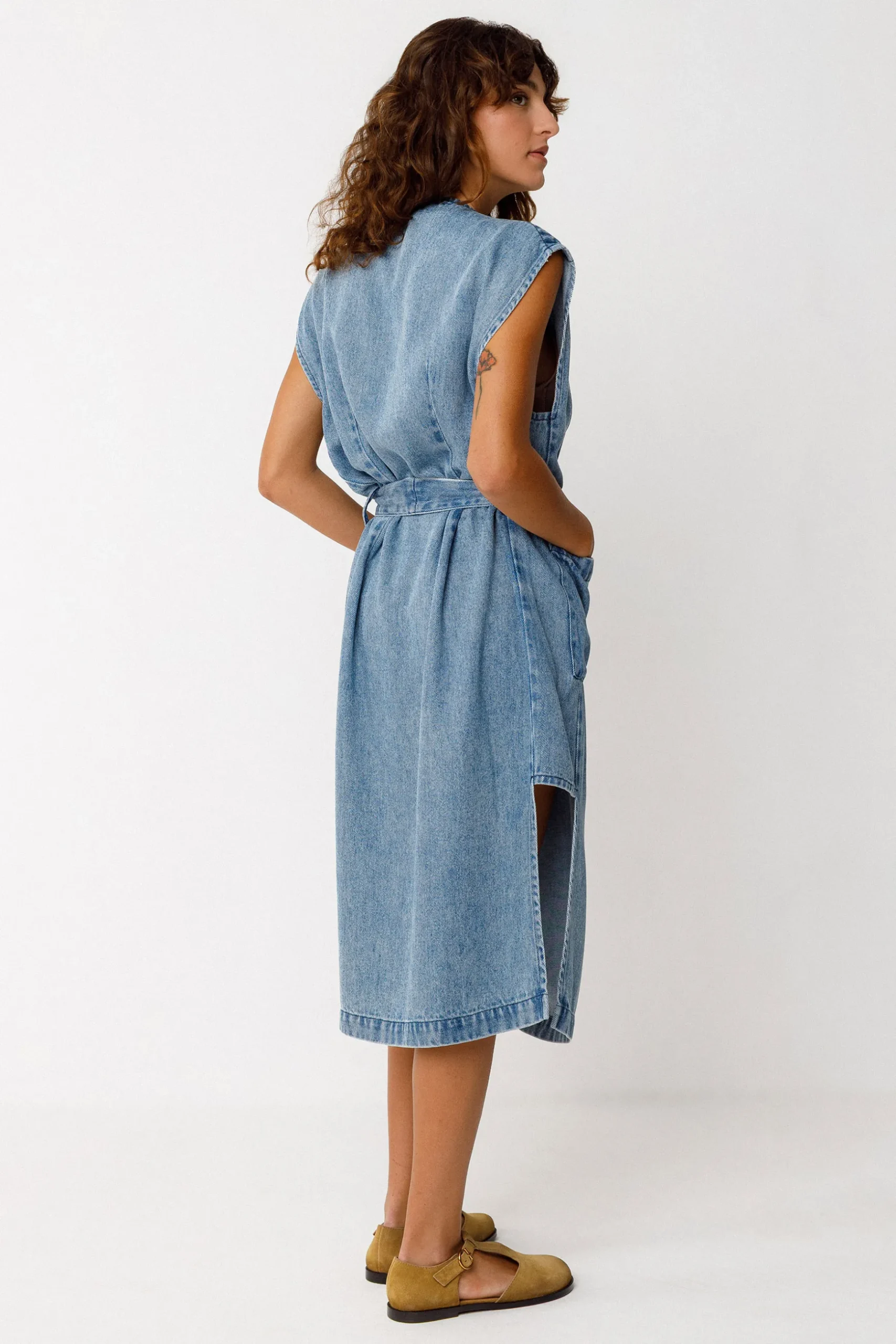 SKFK VESTIDO ADAR - FSC VAQUERO CRUDO Discount