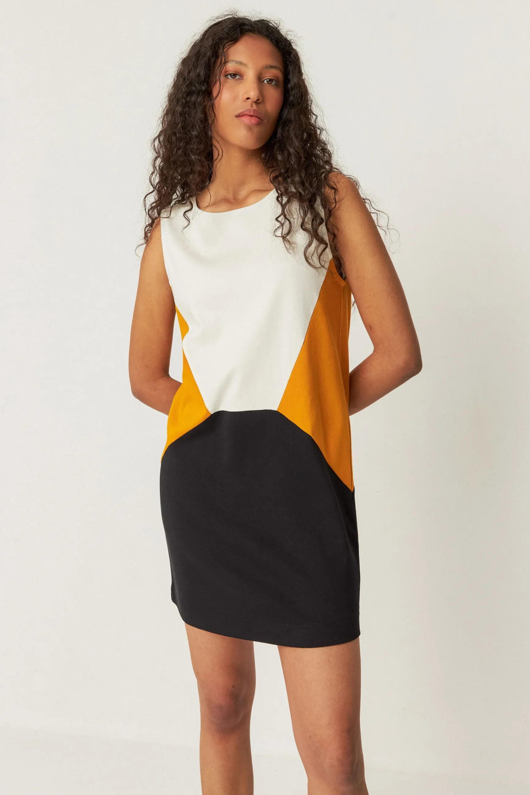 SKFK VESTIDO LAGA-GOTS CREMA Sale