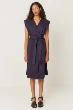 SKFK VESTIDO LURRA-GOTS AZUL MARINO VIOLETA Best