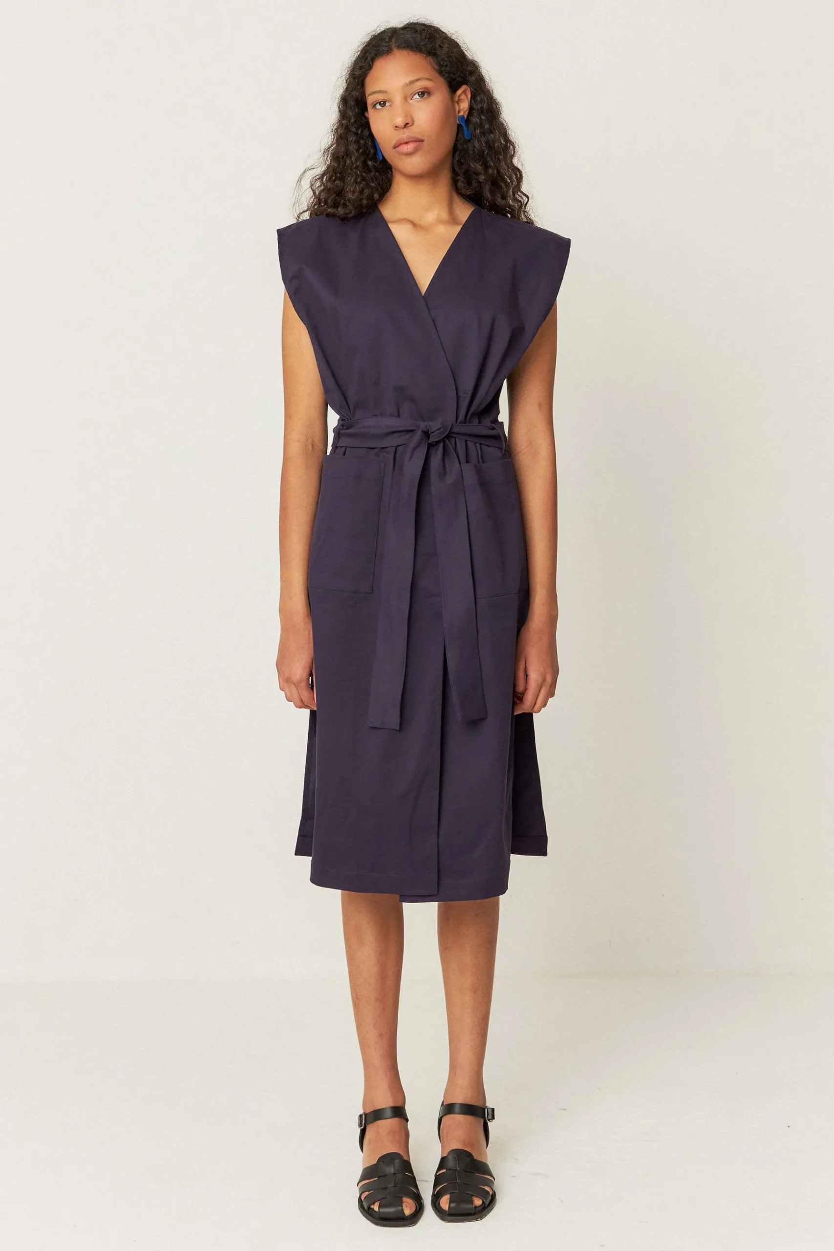 SKFK VESTIDO LURRA-GOTS AZUL MARINO VIOLETA Best