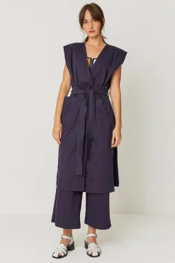 SKFK VESTIDO LURRA-GOTS AZUL MARINO VIOLETA Best
