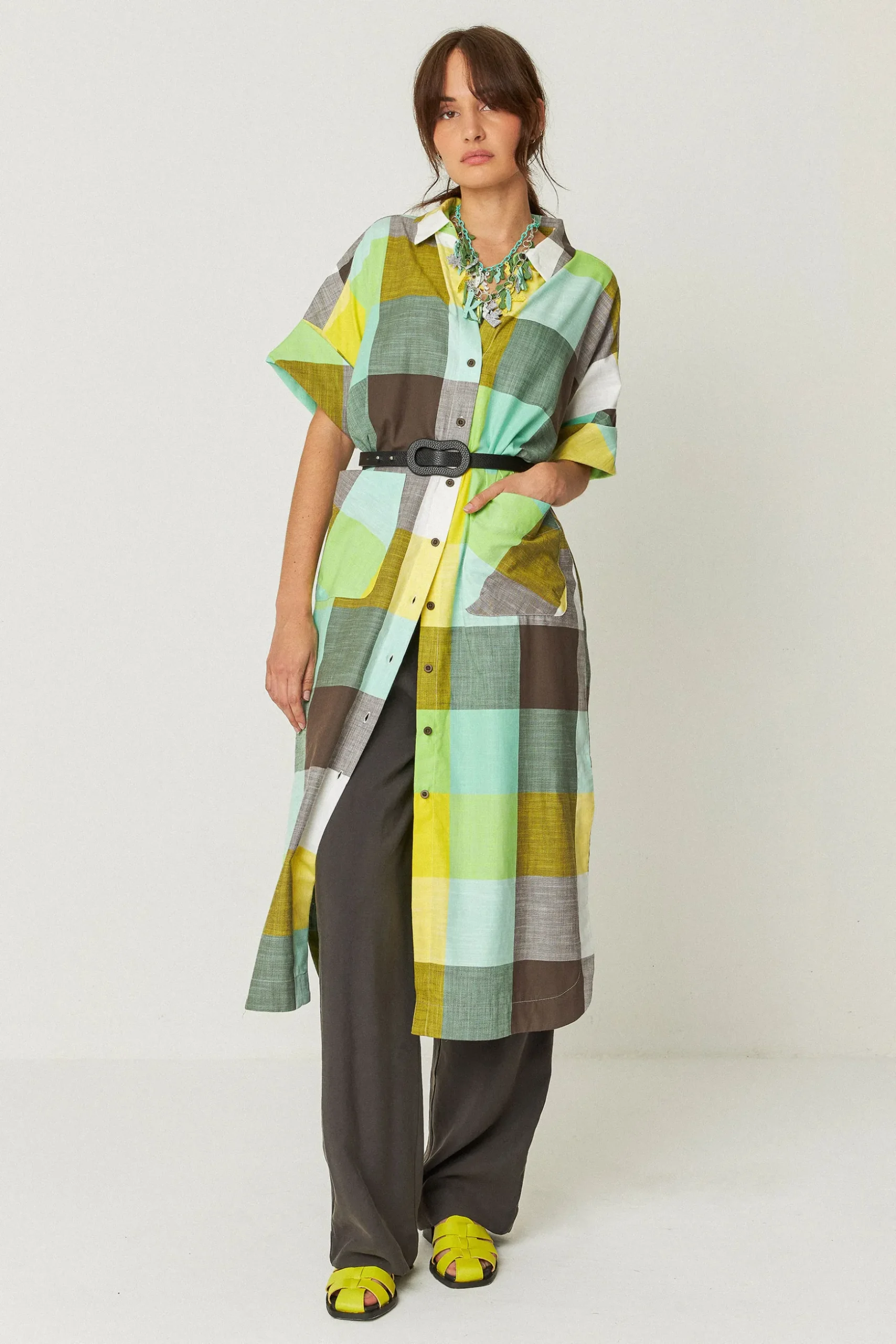 SKFK VESTIDO MAIZA-GOTS CHECKS New