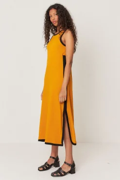 SKFK VESTIDO NAILA-GOTS CARAMELO Clearance
