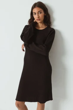 SKFK VESTIDO ROSANE-GOTS NEGRO Online
